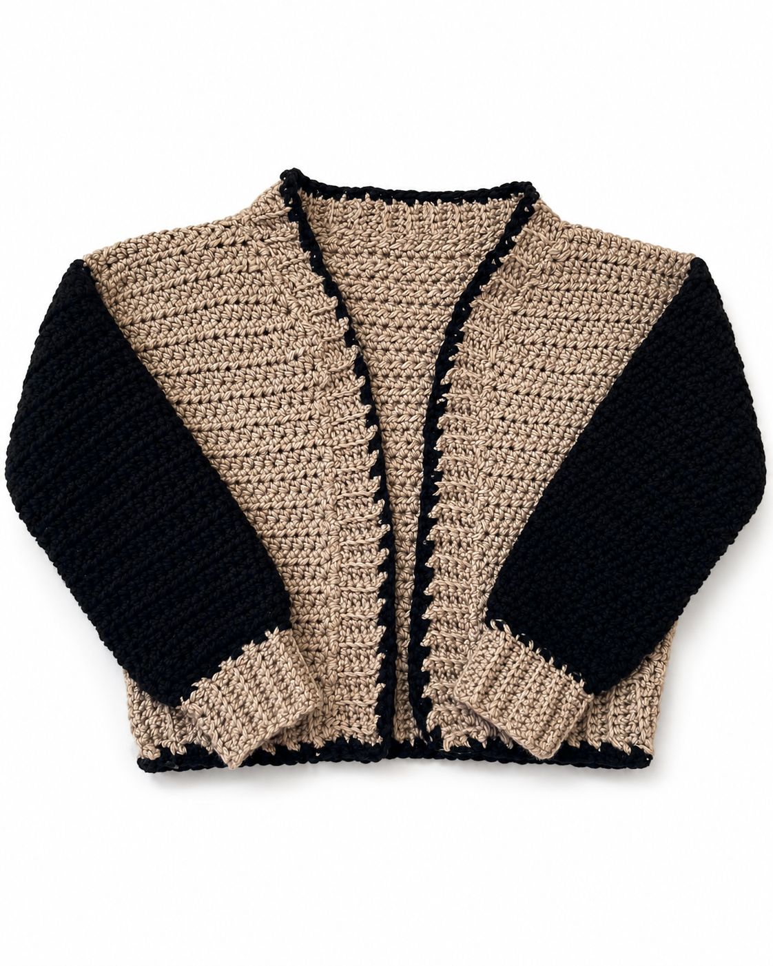 Cropped Crochet Cardigan