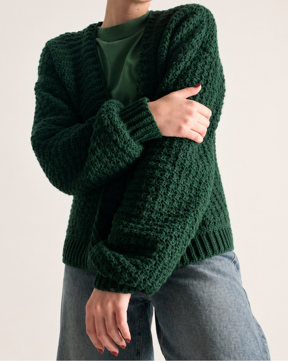 Forest Hug Crochet Cardigan