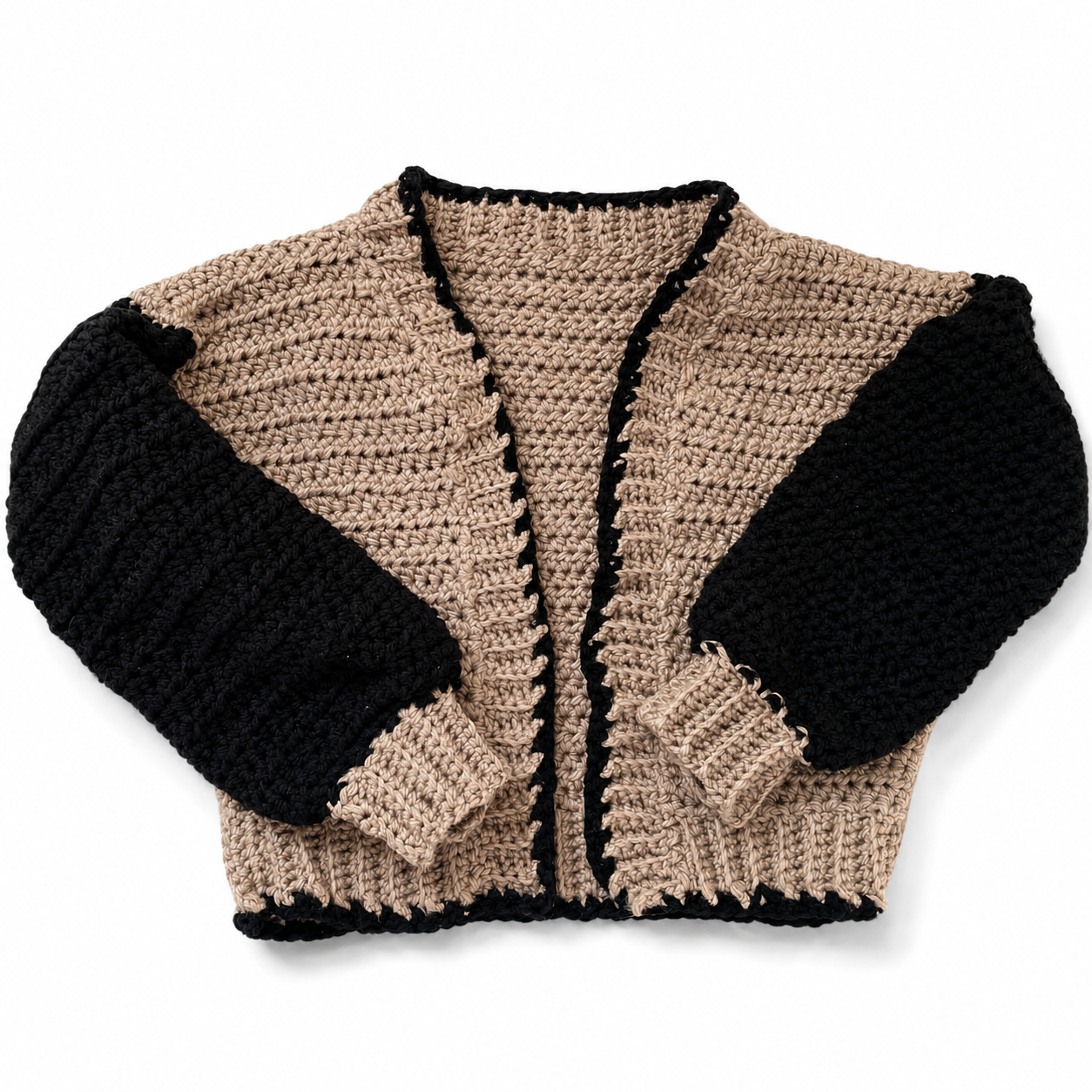 Cropped Crochet Cardigan