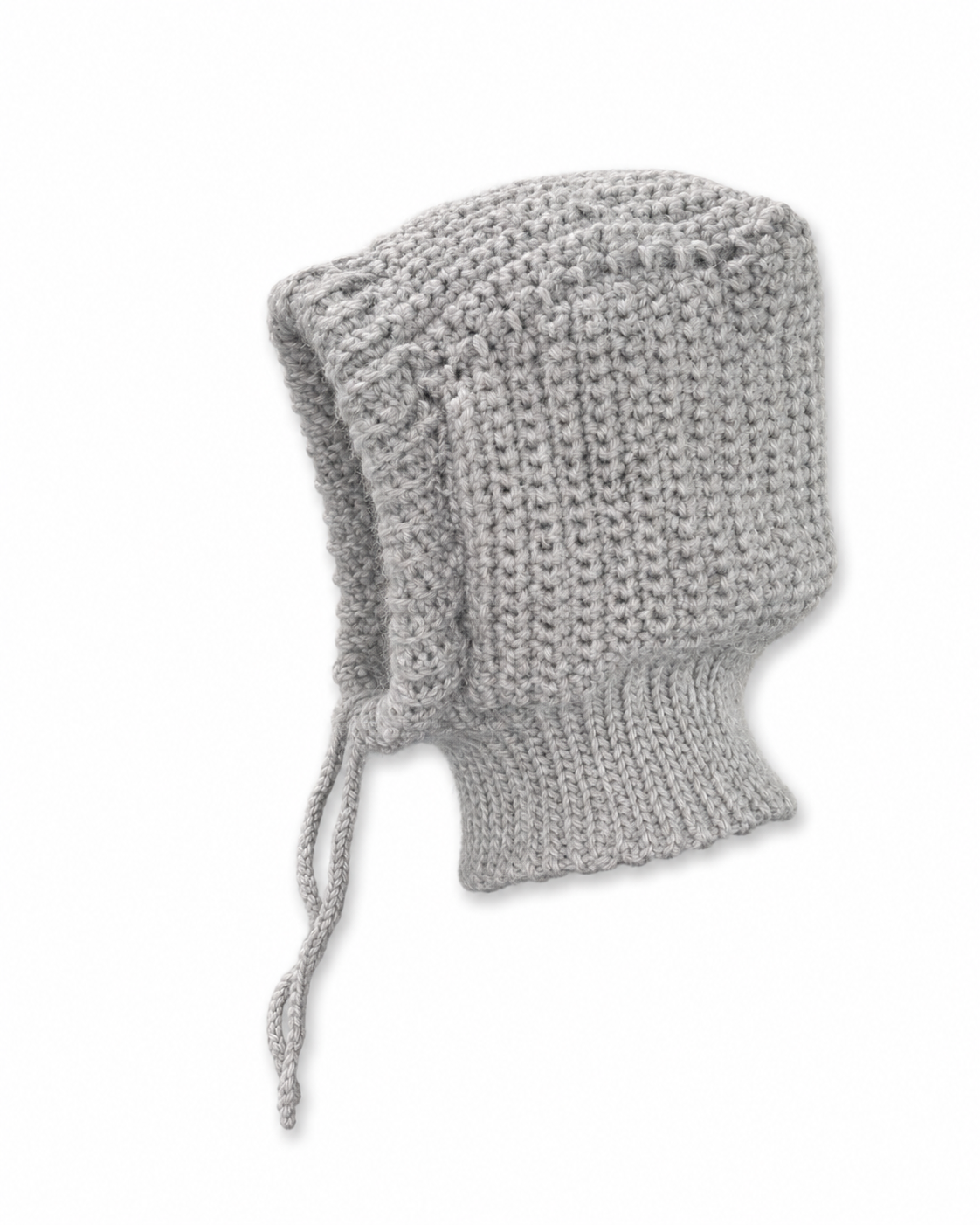 Grey Crochet Balaclava
