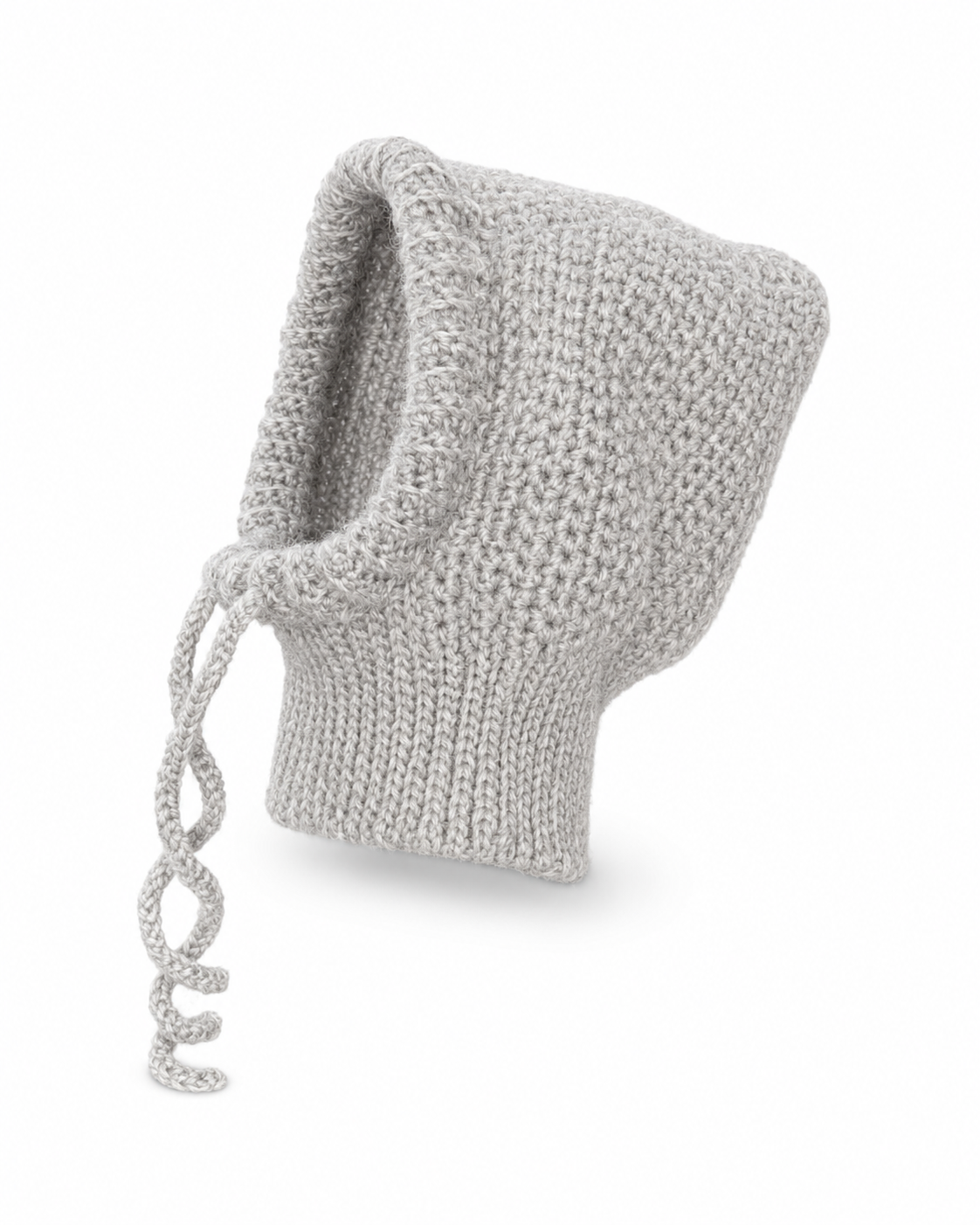Grey Crochet Balaclava