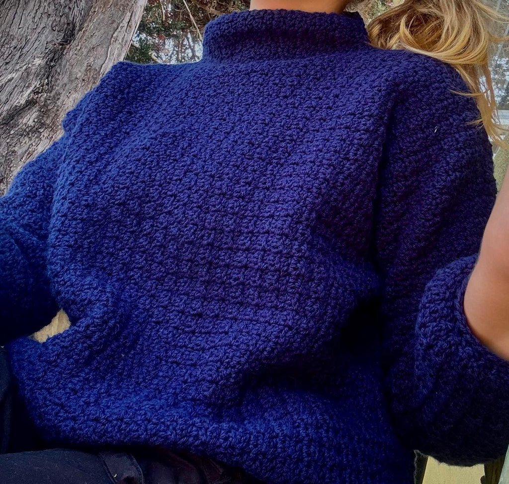 Midnight Crochet Sweater